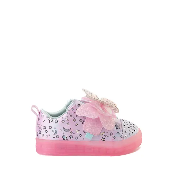 

Кроссовки Skechers Twinkle Toes Shuffle Brights Butterfly Magic — для малышей, светло-розовый