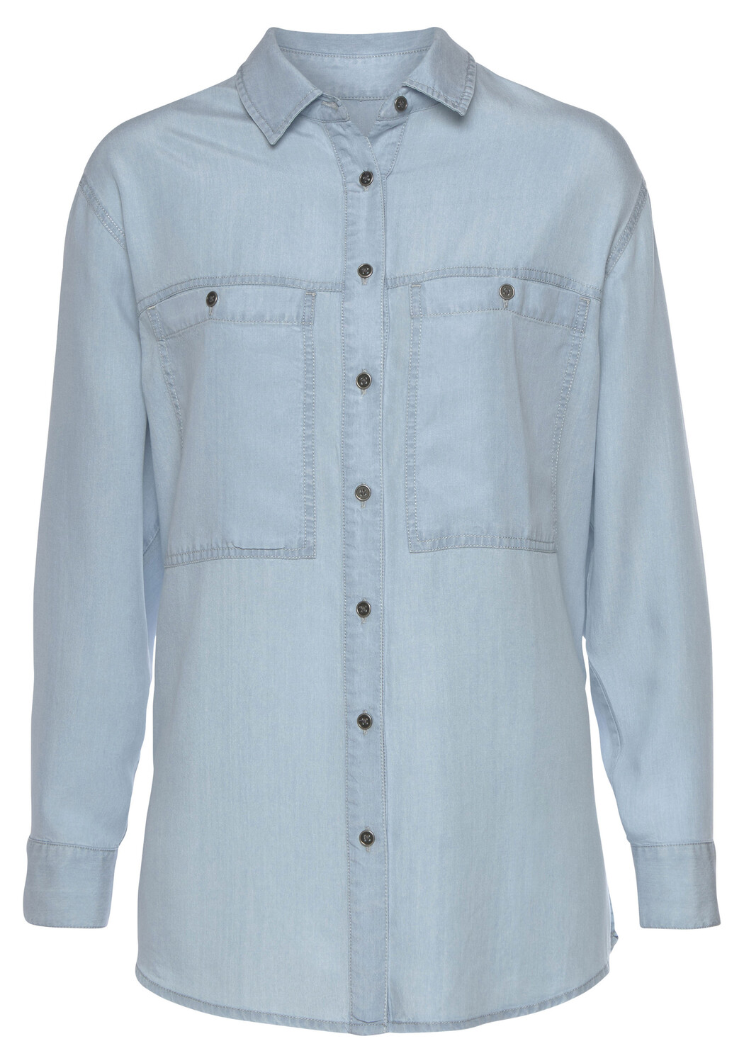 

Блуза Vivance Langarm, цвет blue washed