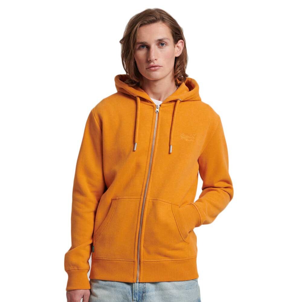 

Толстовка Superdry Vintage Logo Embroidered Full Zip, оранжевый