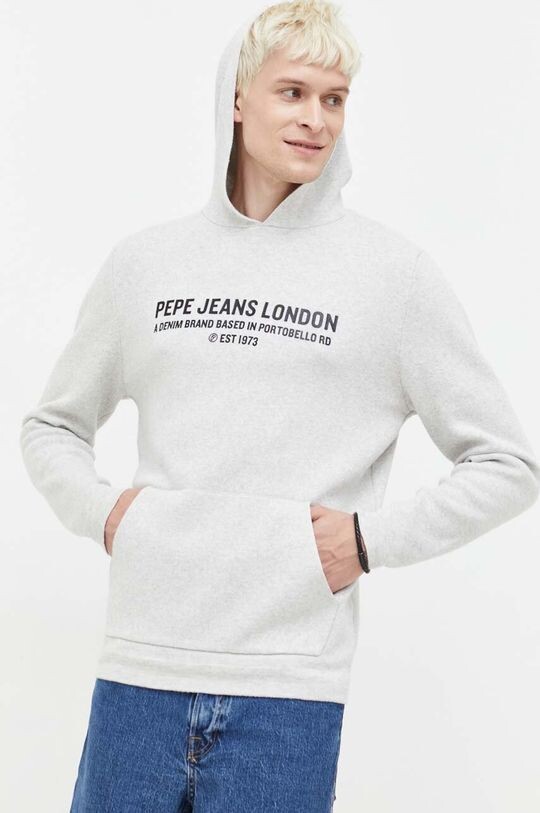 

Свитер из смесовой шерсти Pepe Jeans, серый