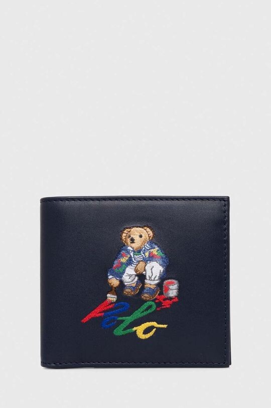 

Кожаный кошелек Polo Ralph Lauren, темно-синий