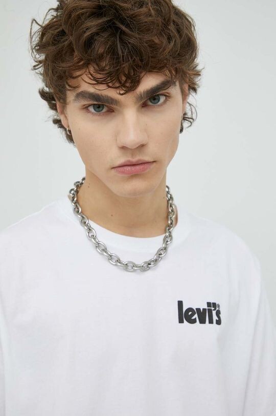 

Хлопковая футболка Levi's, белый