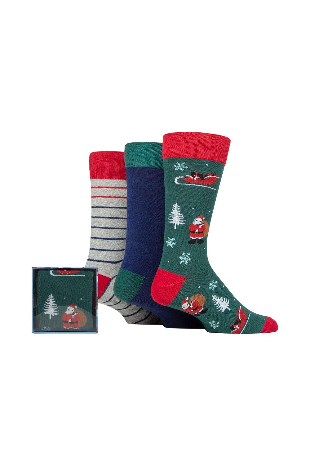 sirett dawn winter wonderland 3 пары носков в подарочной упаковке Winter Wonderland Christmas Cube SOCKSHOP Wild Feet, мультиколор