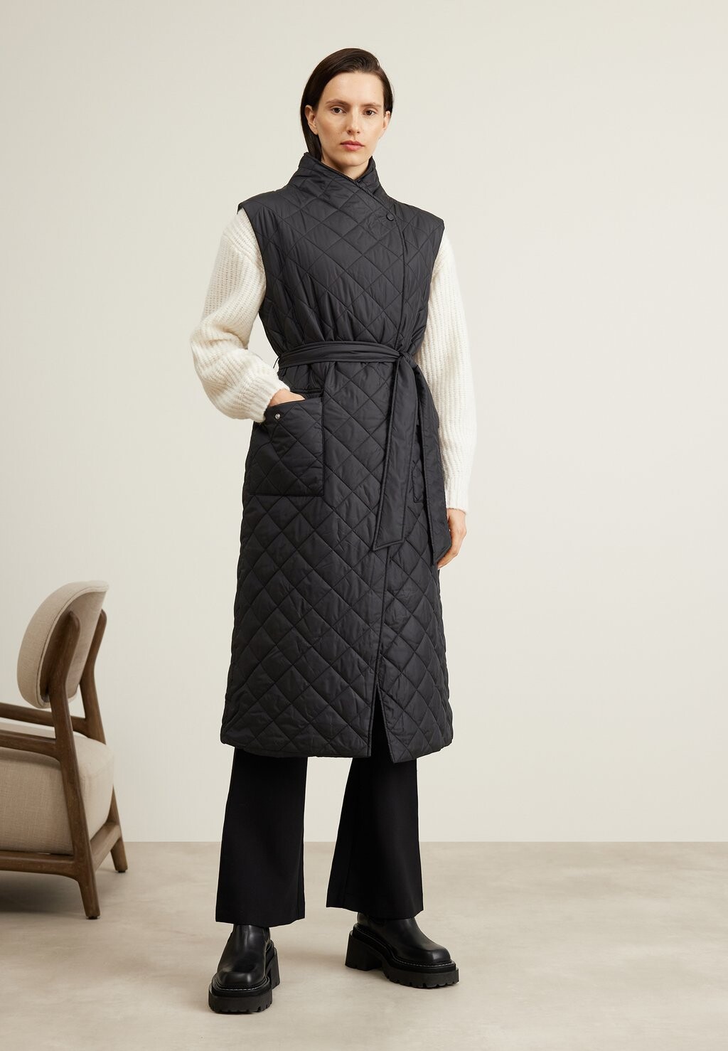 

Жилет GANT ДЛИННЫЙ ЖИЛЕТ, цвет ebony black