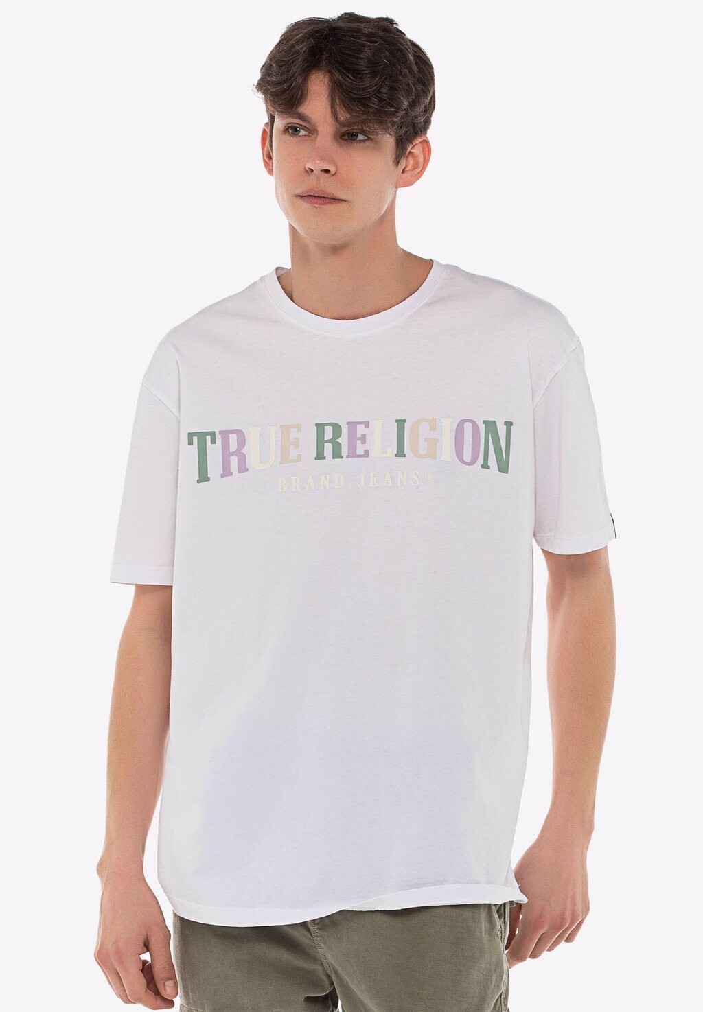 

Футболка с принтом STONE WASH COLOURFUL True Religion, цвет white