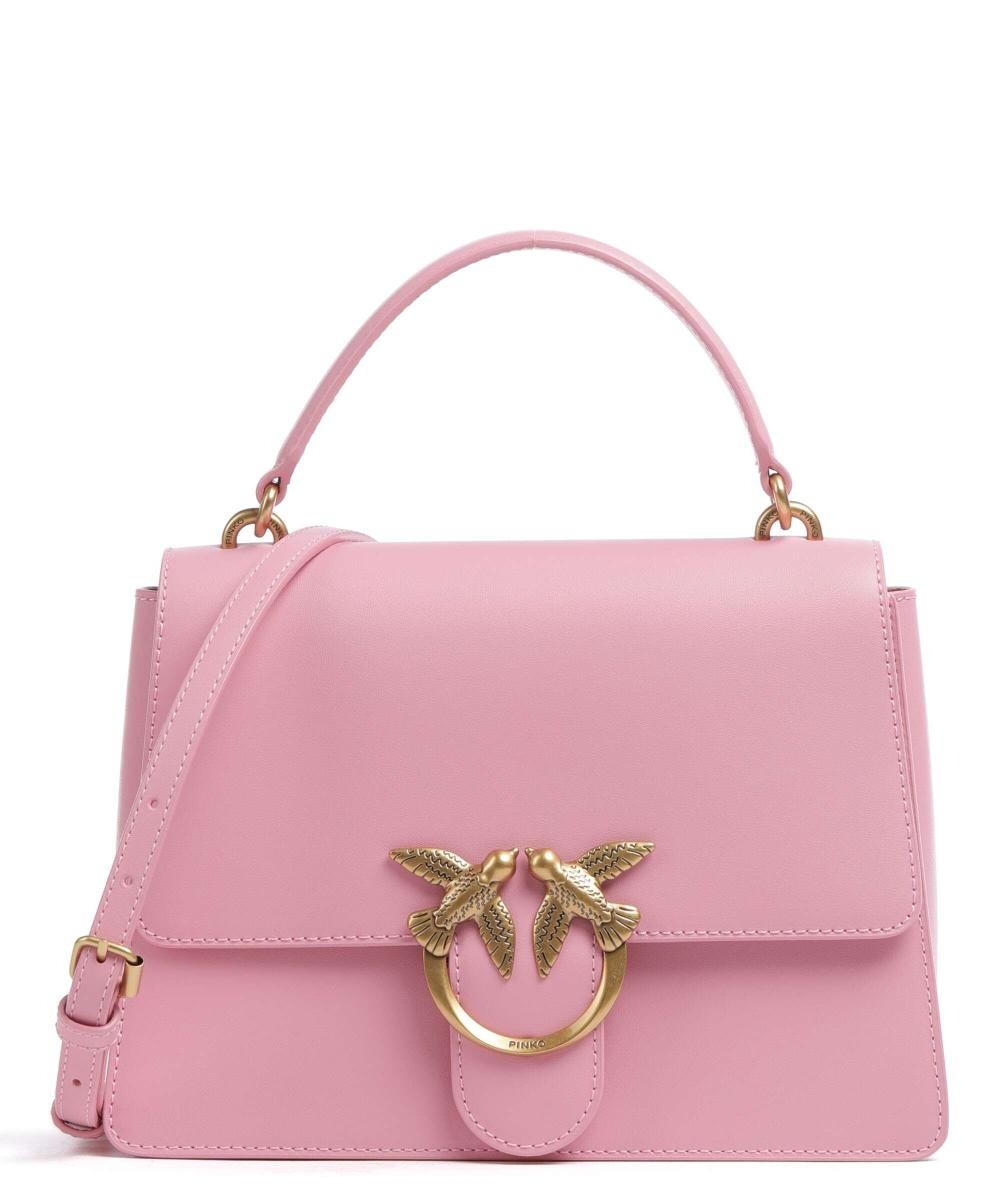 

Сумочка Love One Classic Light из мелкозернистой яловой кожи. Pinko, розовый