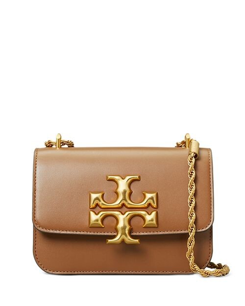 

Маленькая кожаная сумка через плечо Eleanor Tory Burch, цвет Brown