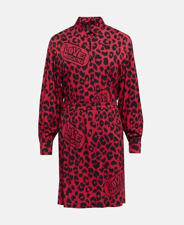

Повседневное платье Love Moschino, красный
