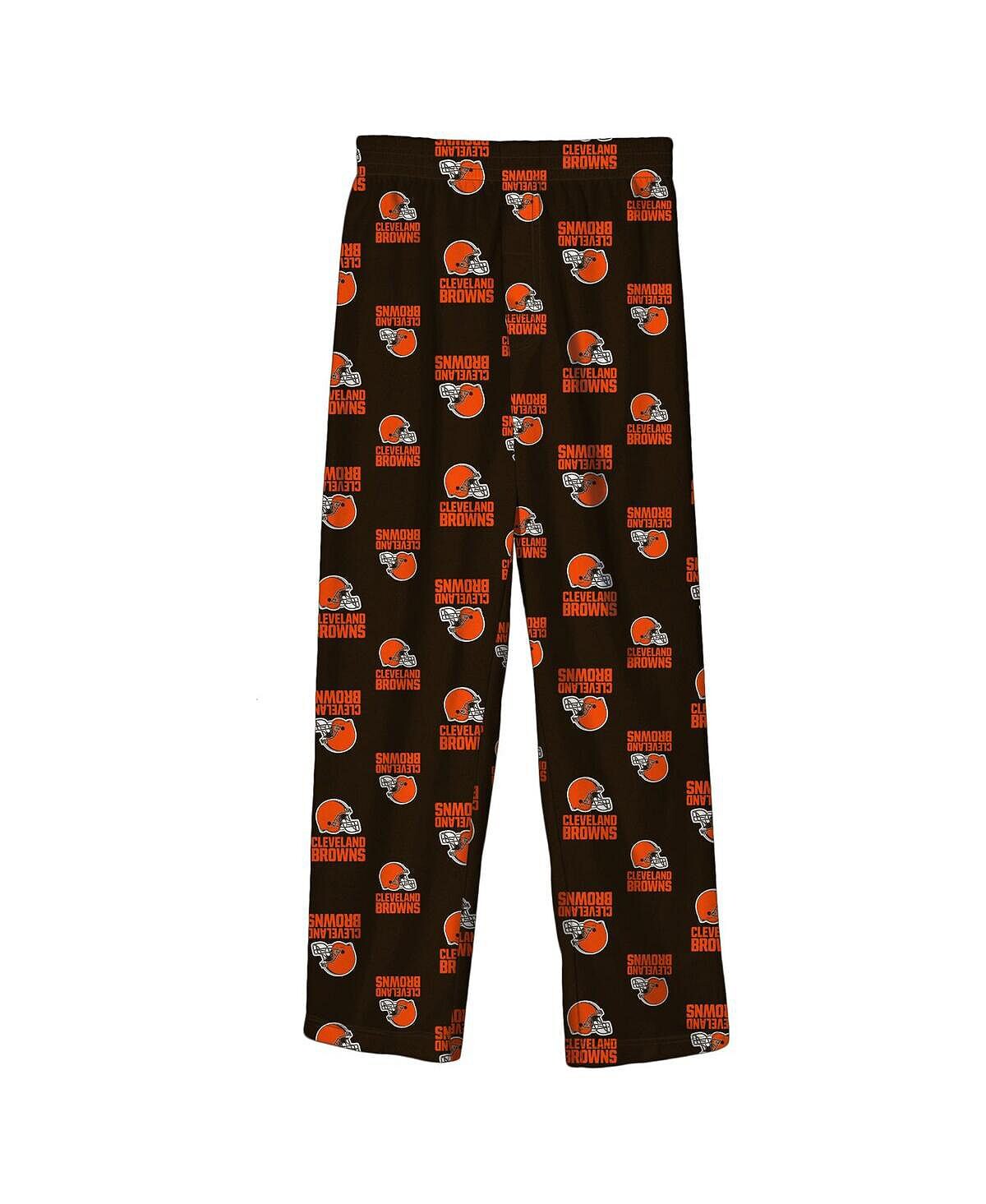 

Коричневые пижамы цвета команды Cleveland Browns для мальчиков и девочек для малышей Outerstuff