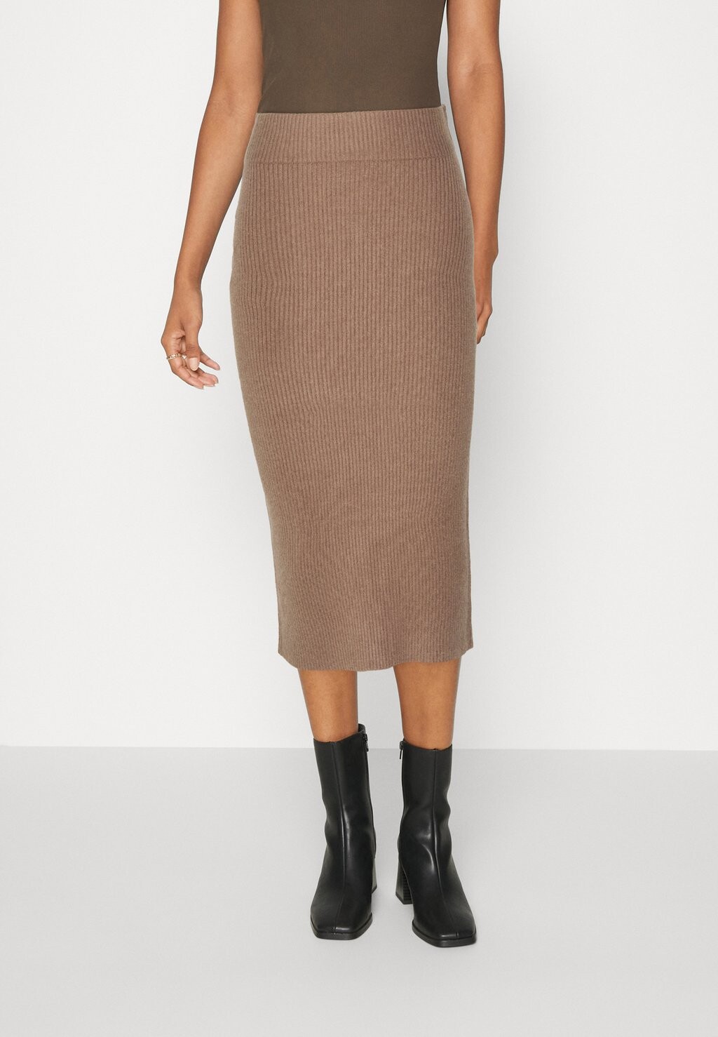 

Юбка VILA VIRIL PENCIL SKIRT, цвет walnut