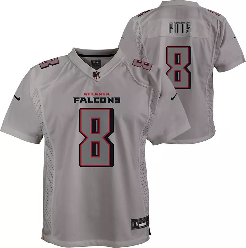 

Джерси Nike Youth Atlanta Falcons Kyle Pitts #8 Atmography Grey Game