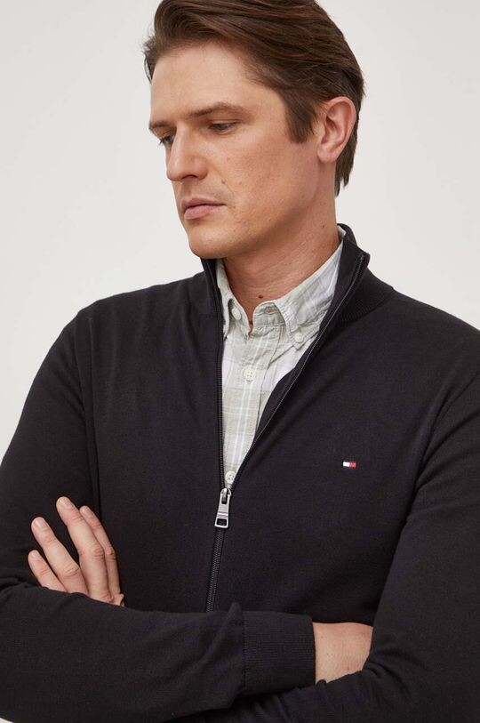 

Хлопковый кардиган Tommy Hilfiger, черный