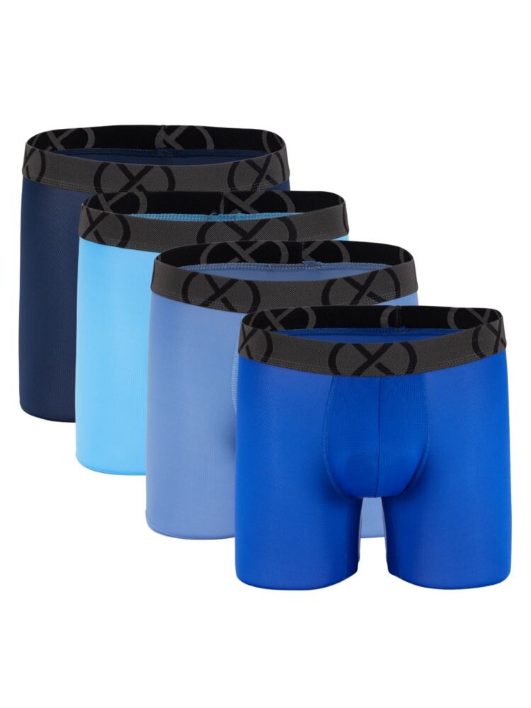 

Комплект из 4 спортивных трусов-боксеров из сетки 2(X)Ist, цвет Varsity Navy