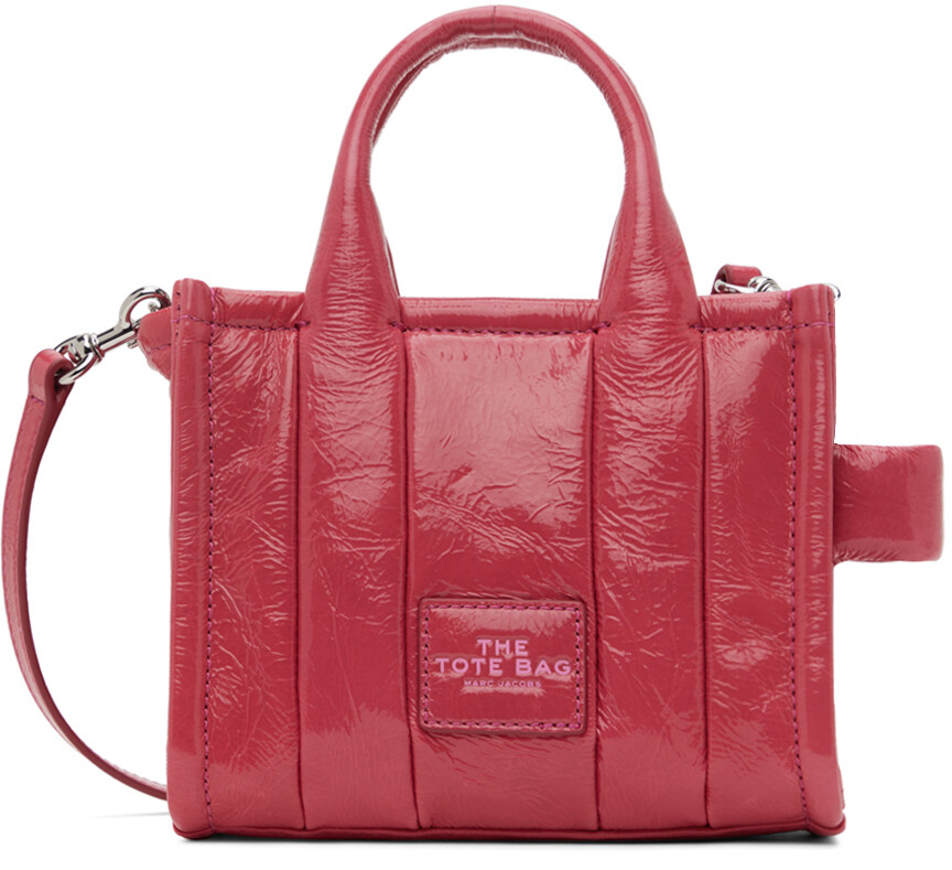 

Розовый - Миниатюрная сумка-тоут The Shiny Crinkle Marc Jacobs
