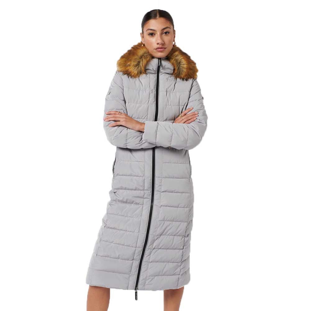 

Куртка Superdry New Arctic Long Puffer, бежевый