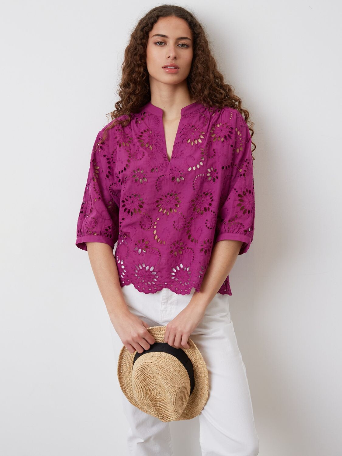 

Gerard Darel Блуза Come Broderie, фиолетовая