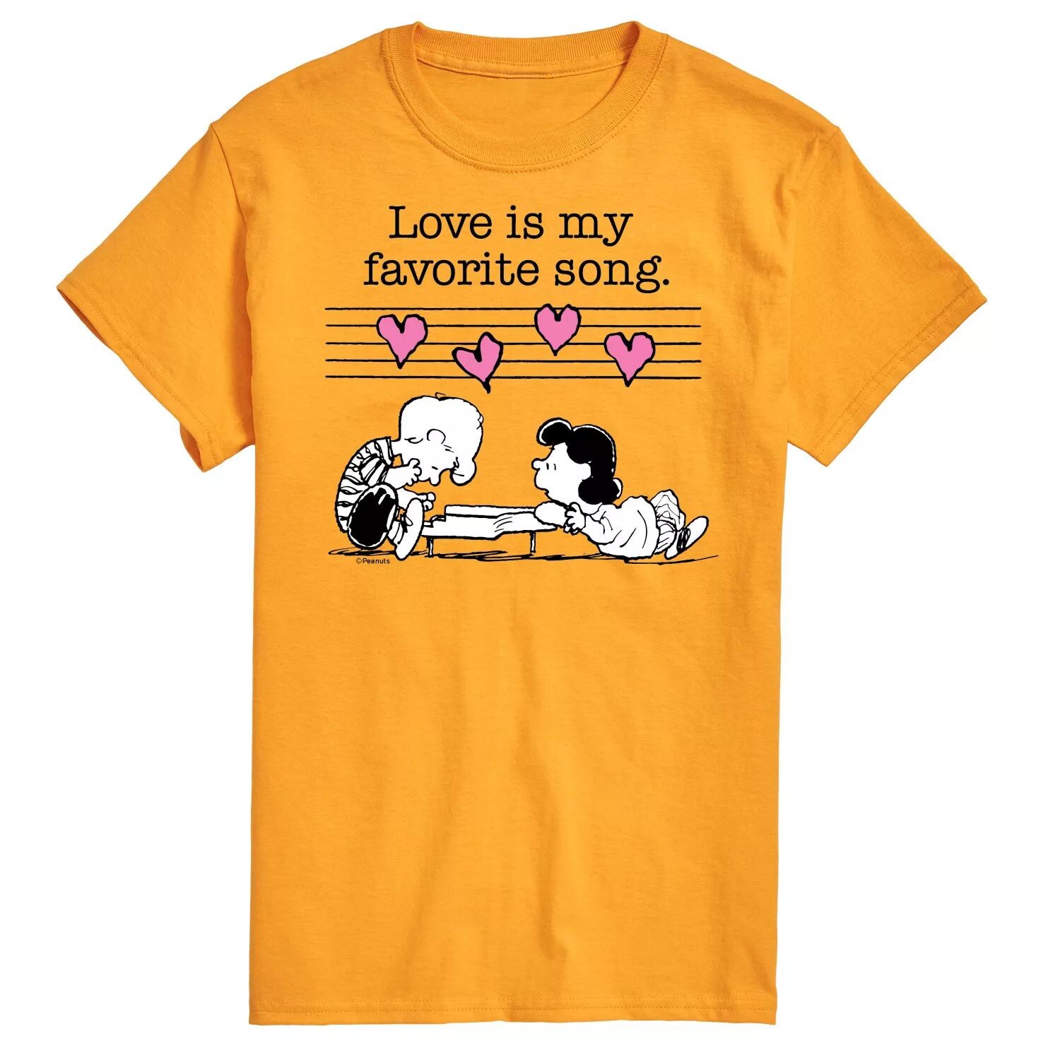 

Мужская футболка Peanuts Valentine Piano Tee Licensed Character