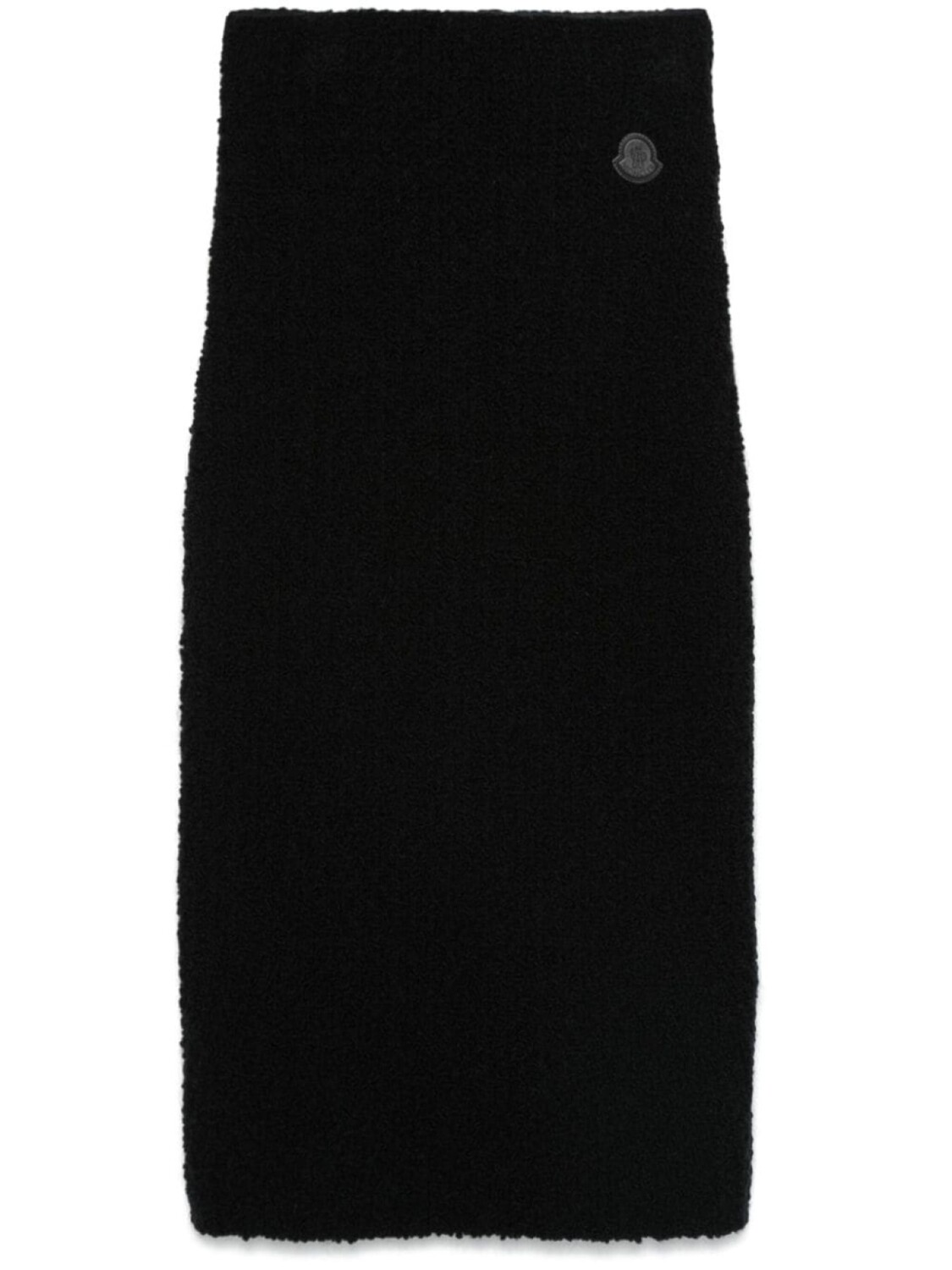 

Юбка миди из ткани букле от Moncler, черный