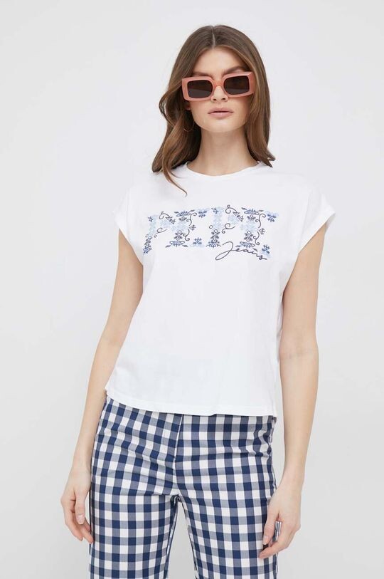 

Футболка Nolly из хлопка Pepe Jeans, белый
