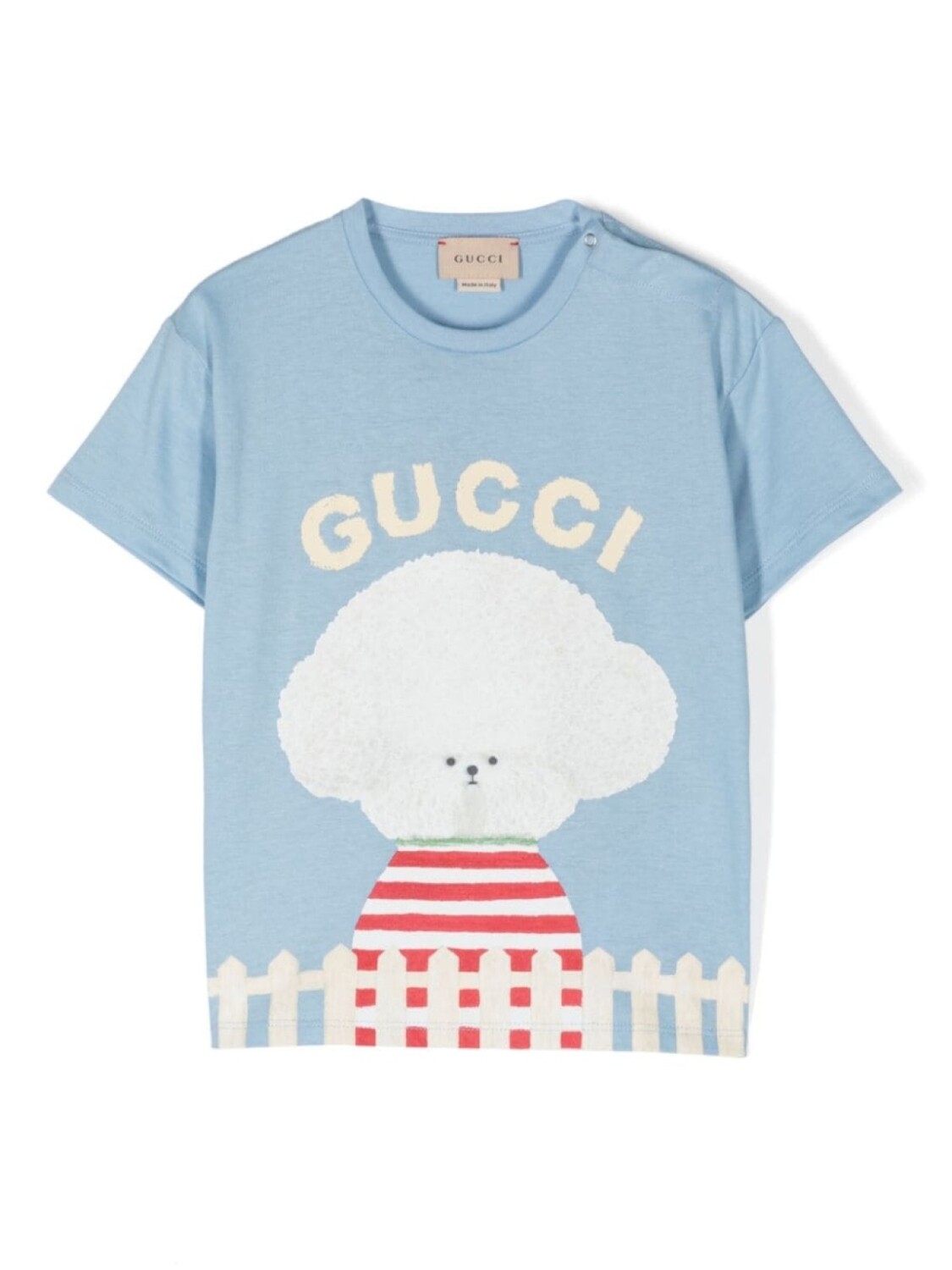 

Gucci Kids футболка из хлопка с принтом, синий