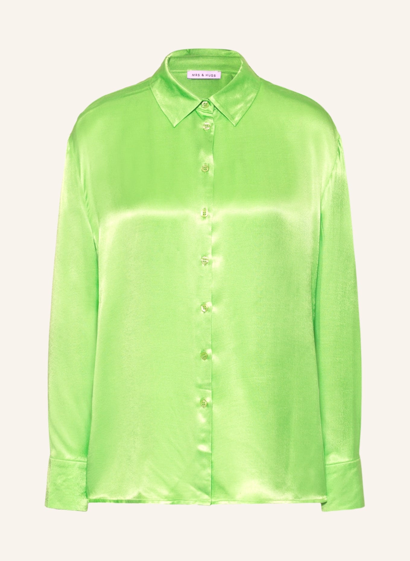 цена Блуза рубашка MRS & HUGS aus Satin