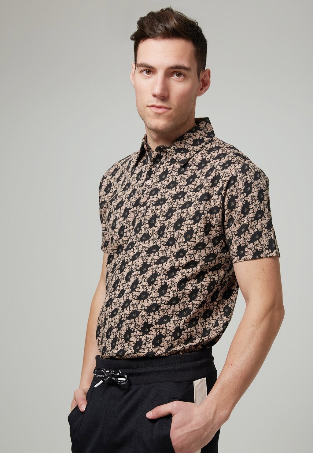 

Рубашка-поло STONE ROLLIN WITH FLOWER PRINT 4funkyflavours, цвет multicoloured