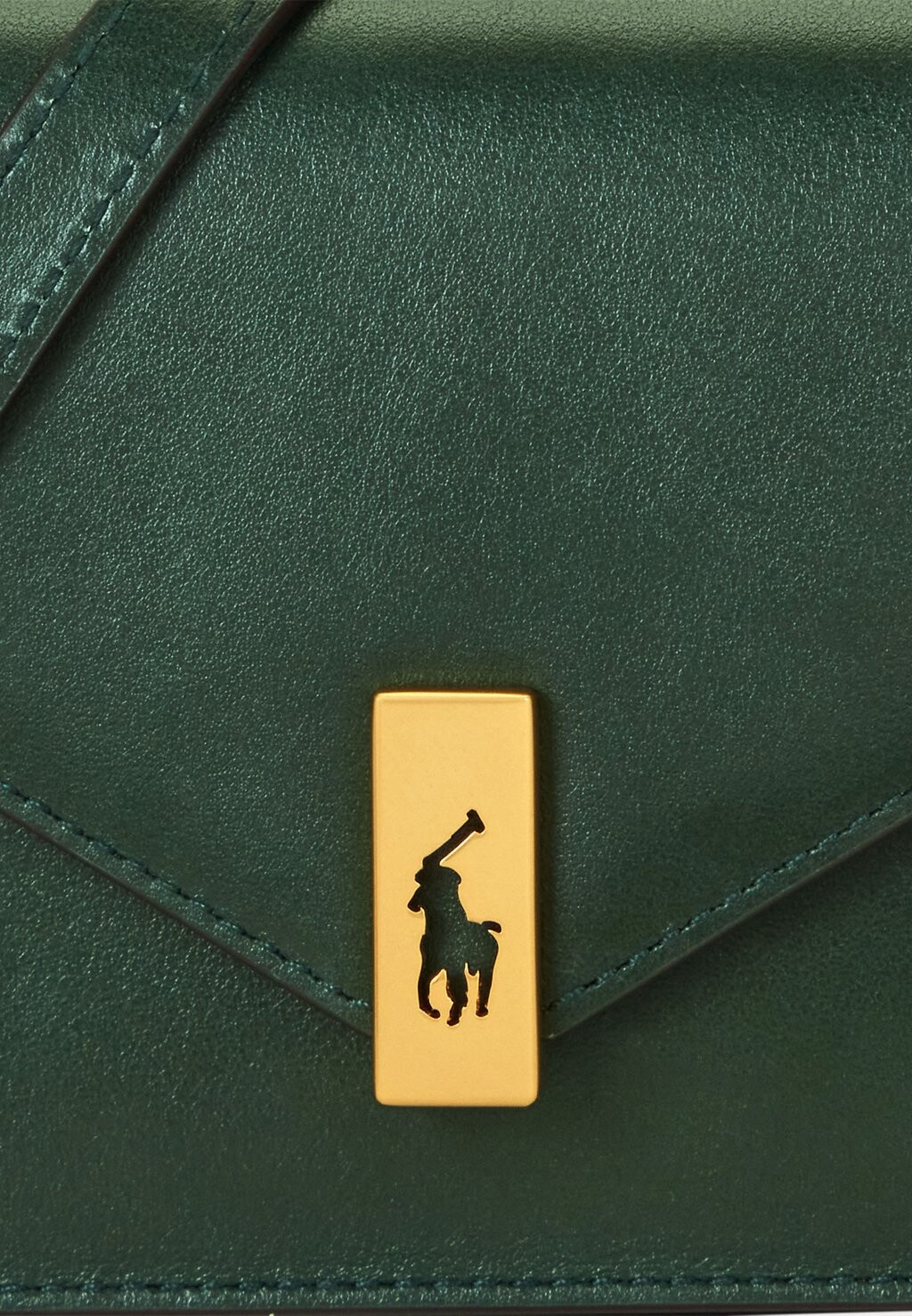 

Сумка через плечо POLO ID LEATHER CHAIN WALLET AND BAG Ralph Lauren, темно-зеленый