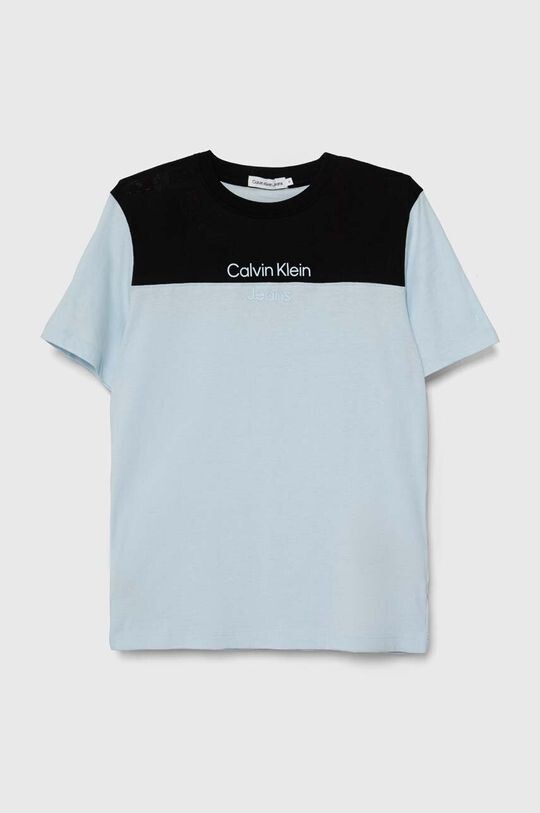 

Хлопковая футболка для детей Calvin Klein Jeans, синий