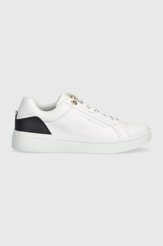 Кожаные кроссовки ELEVATED ESSENTIAL COURT SNEAKER Tommy Hilfiger, белый кроссовки essential court sneaker tommy hilfiger белый