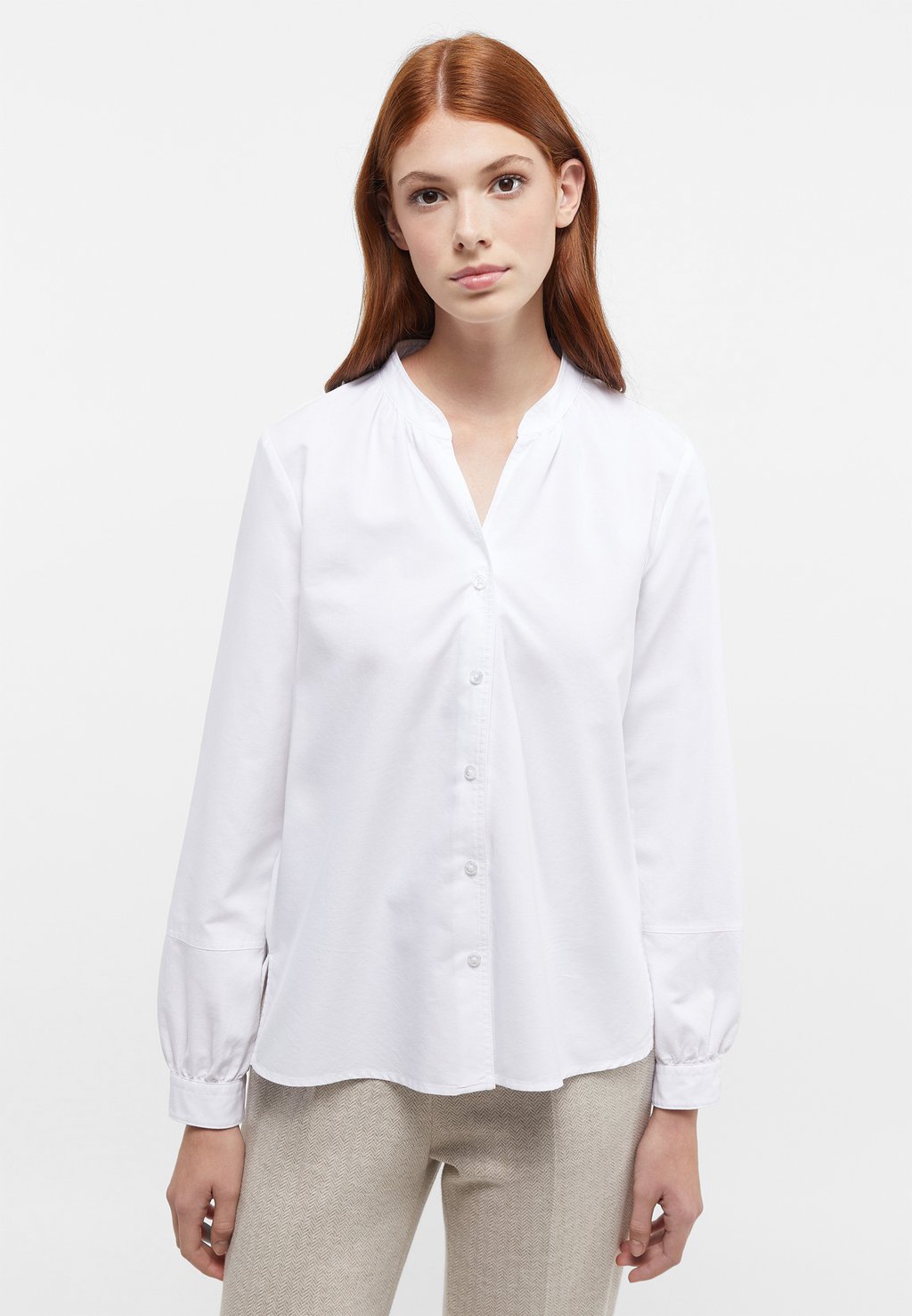 

Блузка на пуговицах OXFORD LOOSE FIT Eterna, белый