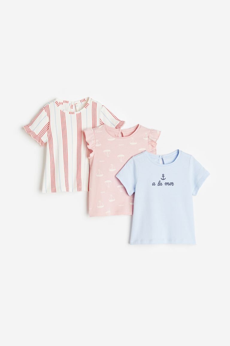 

Хлопковый топ из трех предметов H&M