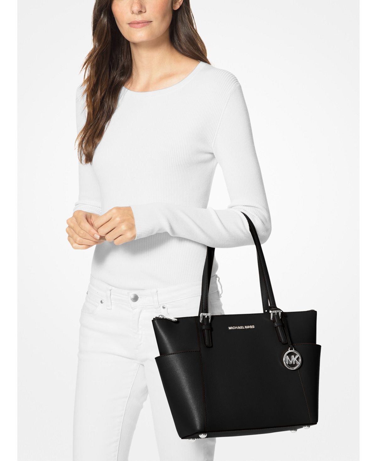 

Сумка-тоут на молнии с верхом Jet Set East West Michael Kors