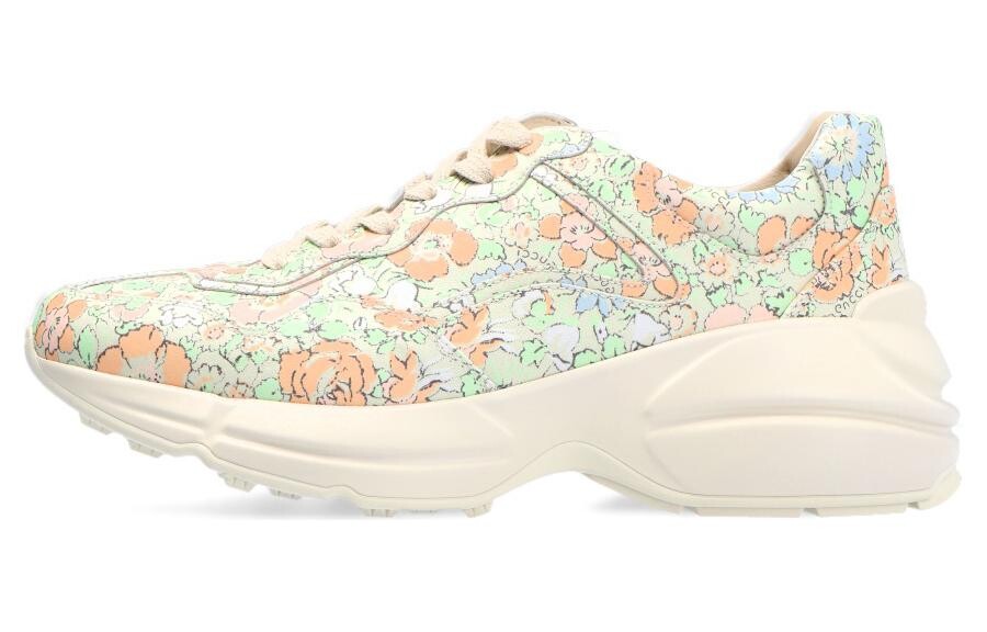 

Кроссовки женские Gucci Rhyton, зеленый / персиковый