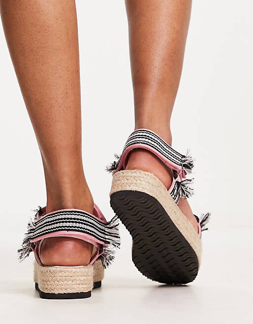 

Розовые спортивные сандалии-эспадрилья ASOS DESIGN Junction
