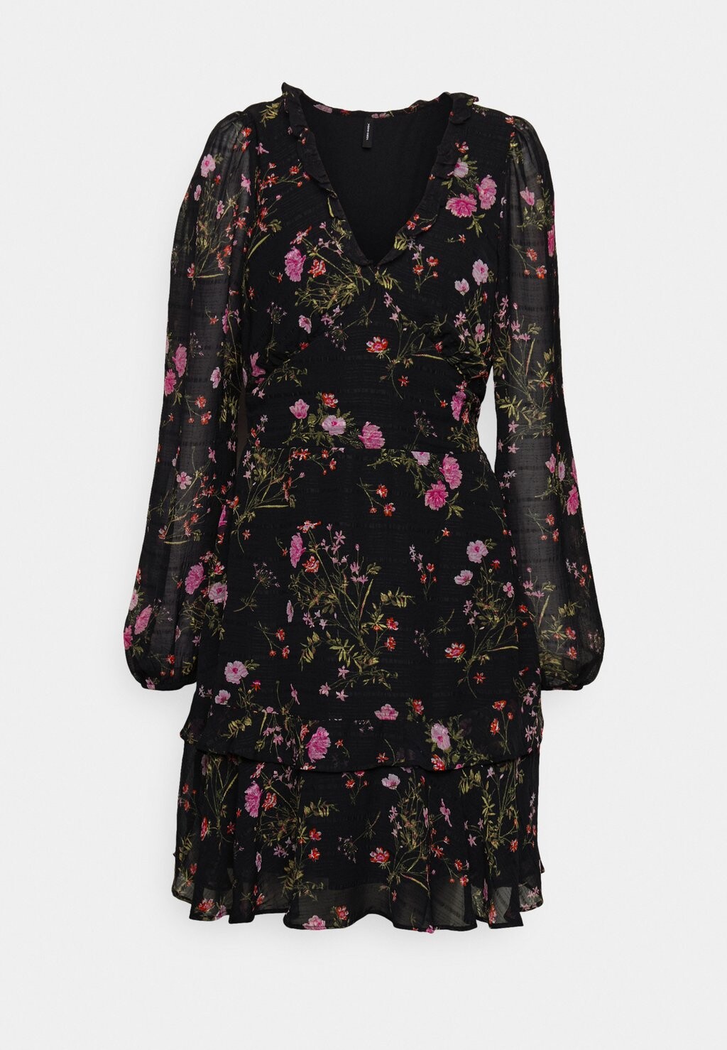 

Повседневное платье Vero Moda, черный/розовый