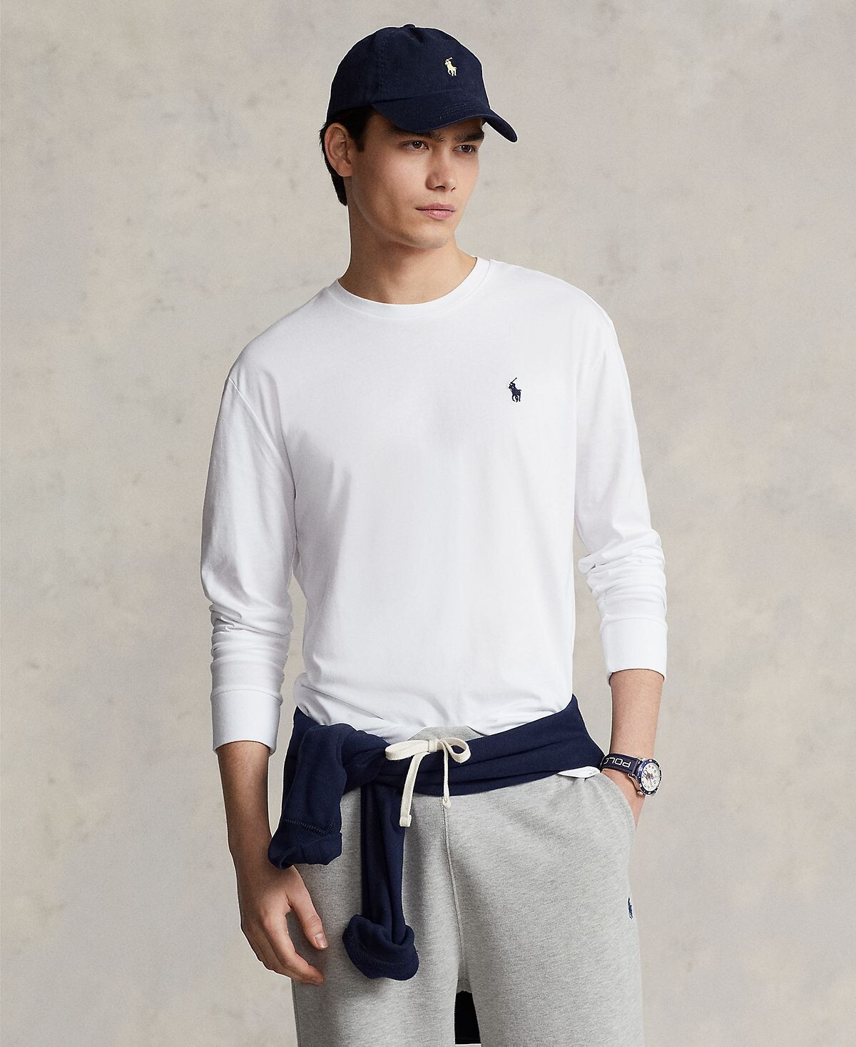 

Мужская трикотажная футболка классического кроя с логотипом Polo Ralph Lauren