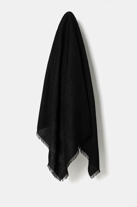 

Шарф из смесовой шерсти Zadig&Voltaire, черный