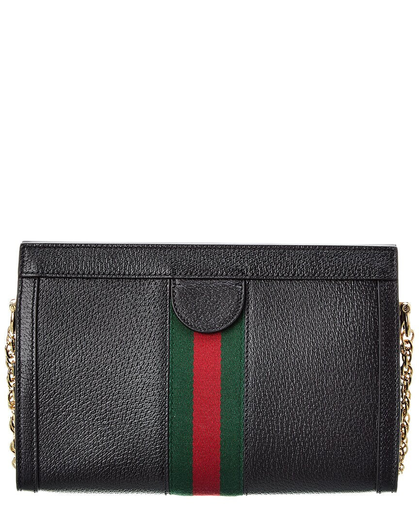 

Маленькая кожаная сумка через плечо Gucci Ophidia, черный