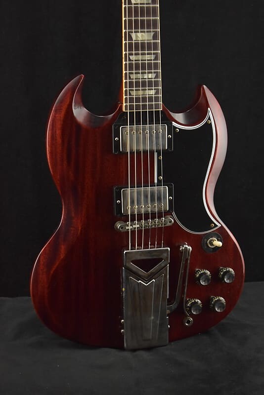 

Электрогитара Gibson Custom Shop 60th Anniversary 1961 Les Paul SG Standard With Sideways Vibrola Cherry Red