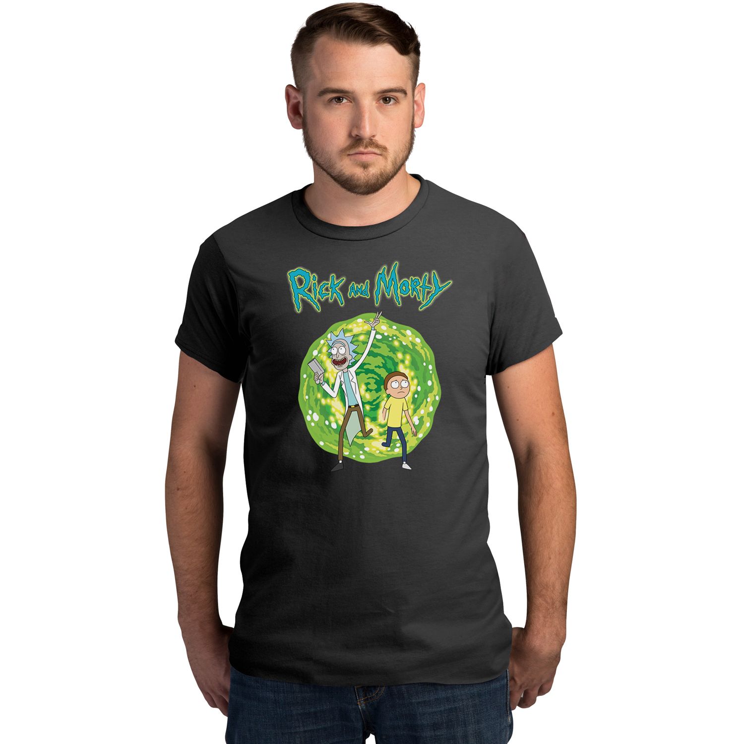 Мужская футболка с порталом «Рик и Морти» Licensed Character
