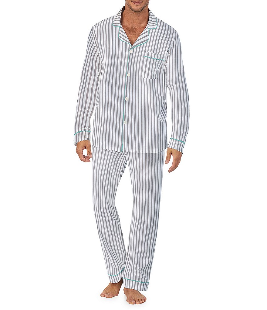 Пижамы BedHead, классический пижамный комплект с длинными рукавами и серой полоской для всей семьи BedHead Pajamas, серый