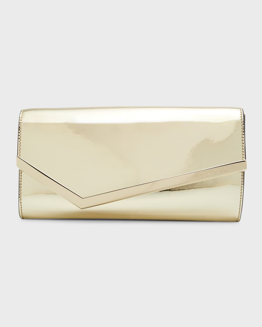 

Металлизированный кожаный клатч Emmi Jimmy Choo