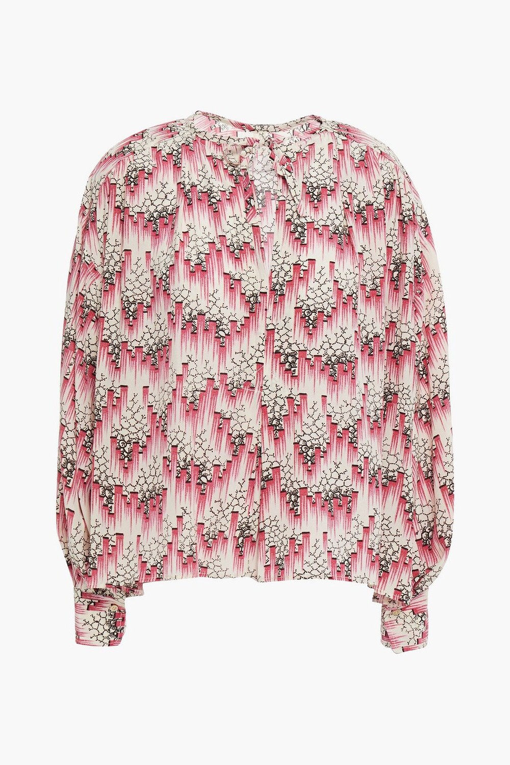 

Блузка Amba из эластичного шелка с принтом ISABEL MARANT, розовый