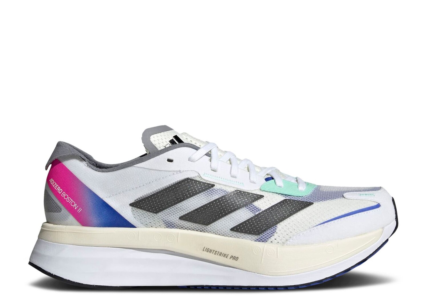 

Кроссовки adidas Adizero Boston 11 'White Lucid Blue Fuchsia', белый