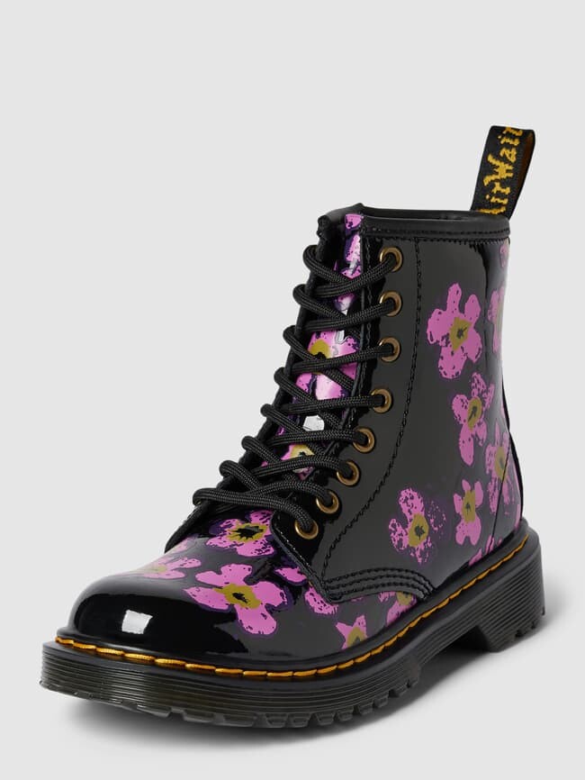 

Кожаные ботинки с рисунком по всей поверхности Dr. Martens, черный