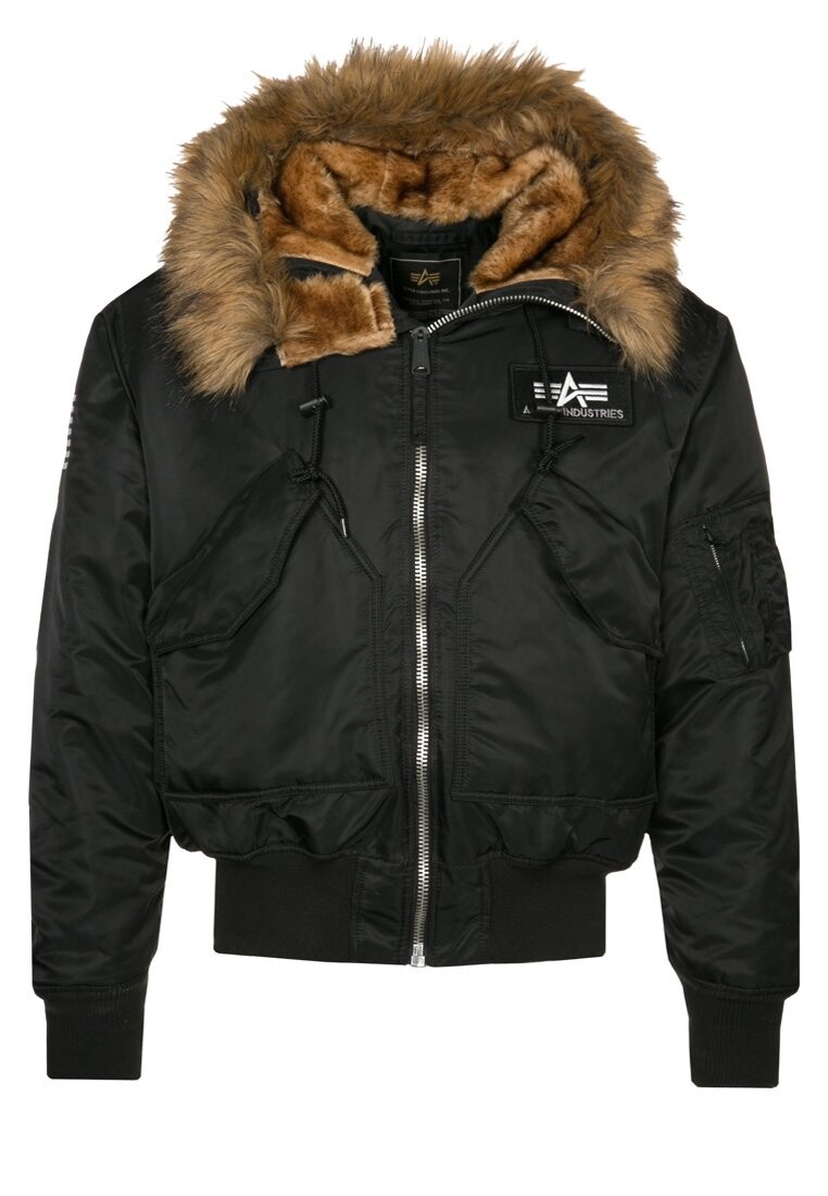 

Зимняя куртка Alpha Industries 45P HOODED CUSTOM, цвет black/reflective