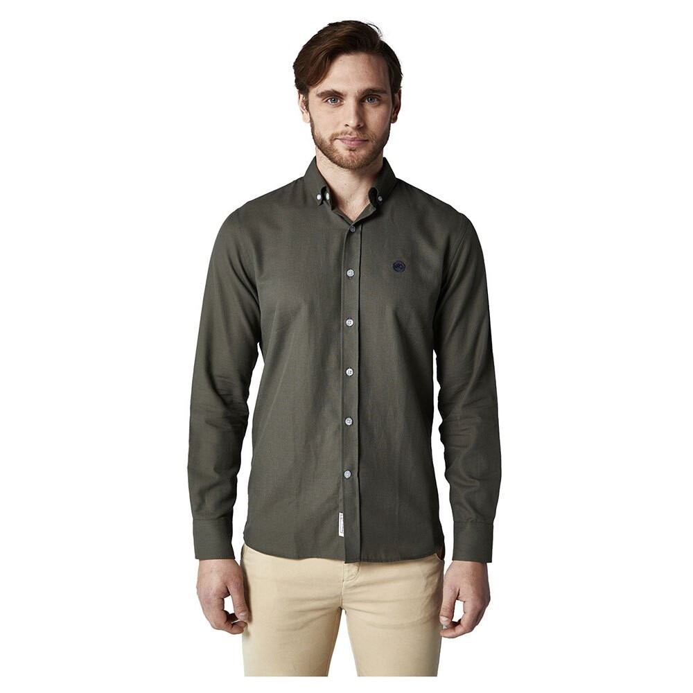 

Рубашка с длинным рукавом Altonadock 223275020792 Slim Fit, коричневый