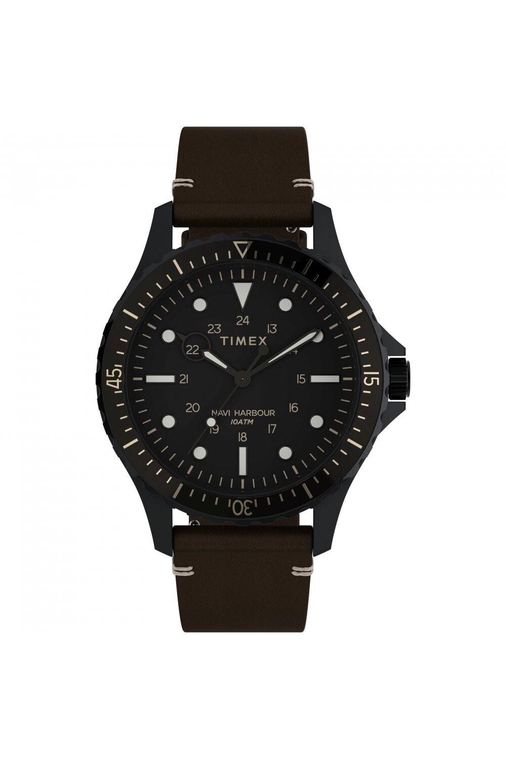 

Классические часы в стиле милитари из нержавеющей стали — Tw2V45400 Timex, черный