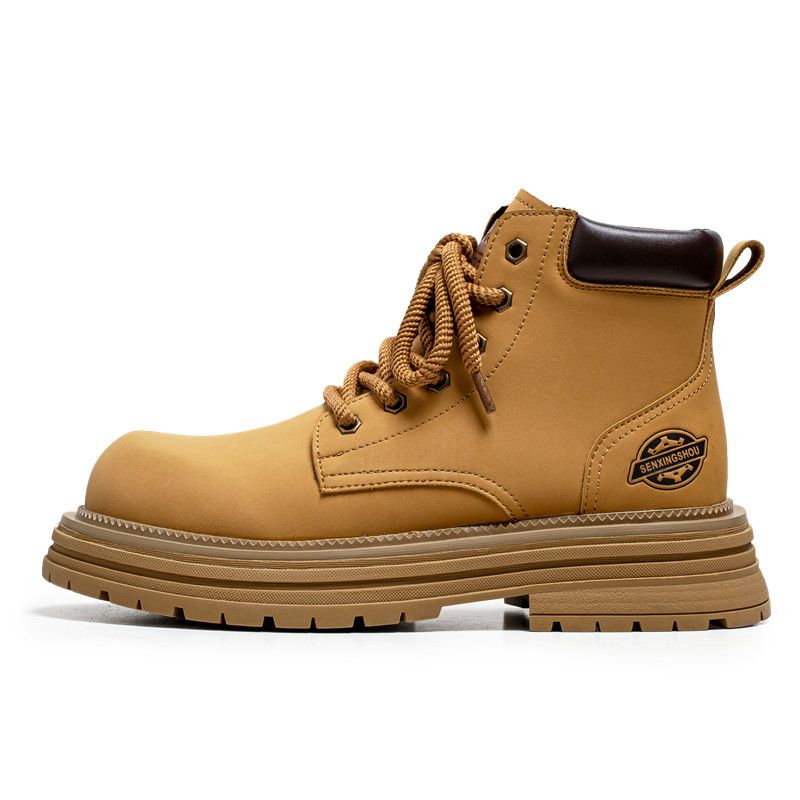 

Мужские ботинки Cahhrrn X Martin Boot Men Beige Mo Xu