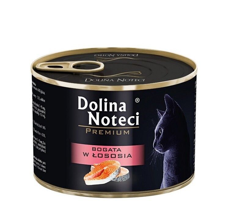 

Влажный корм для кошек Dolina Noteci Łosoś, 185 гр
